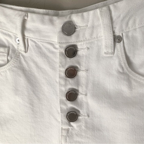 BLANKNYC The Barrow Vintage High-Rise White Denim Short Button Front 75XV8667SF - Picture 6 of 14